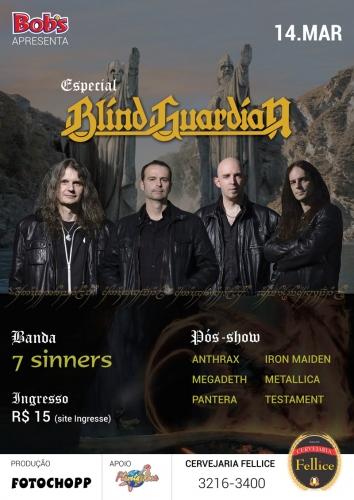 Ingresso Ingressos Especial Blind Guardian